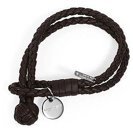 Bottega Veneta Bracciale doppio in pelle Nappa Intrecciato