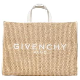 Borsa in rafia con logo - Givenchy