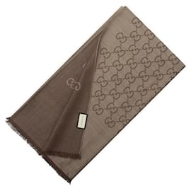 GG Wollseidenschal stamp: - Gucci