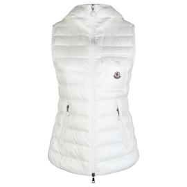 Moncler Gligos Damen Daunenweste mit Kapuze Cream