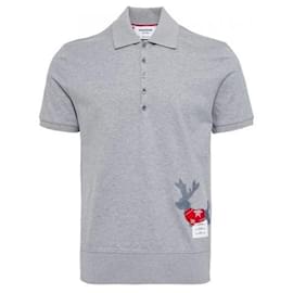 Polo a maniche corte in jersey di cotone - Thom Browne