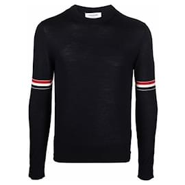 Feiner Merino-Wollstrick mit Armbündchen - Thom Browne