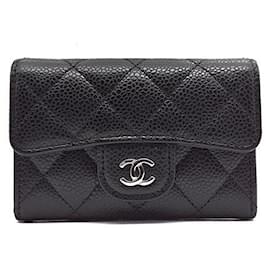 Tarjetero Chanel Caviar Negro