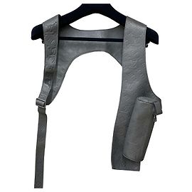 Louis Vuitton Leather Monogram Pocket Layer Gray