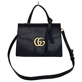 Gucci Borsa a mano e a tracolla Marmont con manico superiore