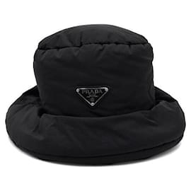 Gesteppter Nylon-Bucket Hat in Schwarz für Damen - Prada