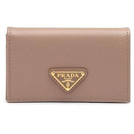 Tarjetero Saffiano con logotipo de metal - Prada
