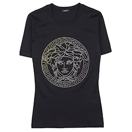 Camiseta con logotipo Medusa de cristal - Versace