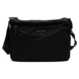 Prada Borsa a tracolla e borsa a spalla Tesuto in nylon con logo triangolare