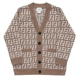 Cardigan in jacquard per bambini AOBG - Fendi