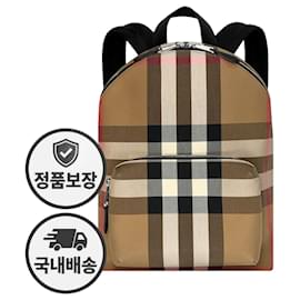 Sac à dos House Check Jeff en toile Beige - Burberry