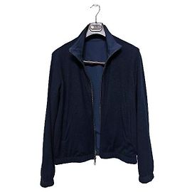 Loro Piana Reversibler Cashmere-Windbreaker in Navy