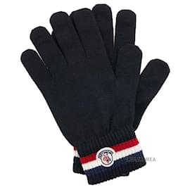 Sciarpa Moncler nera in tessuto
