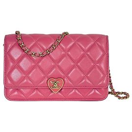 Chanel Coco Love Heart Turnlock WOC Pink