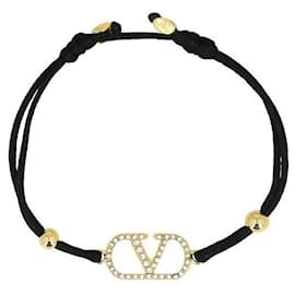 Bracciale Garavani Logo in cotone da donna RLV EDM - Valentino