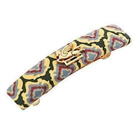 Haarklammer aus Seide mit Pegaso Detail Print - Etro
