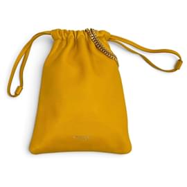 Saint Laurent Schultertasche aus gelbem Leder