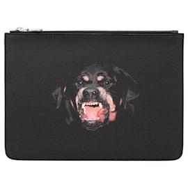 Clutch in pelle stampata Rottweiler Nero - Givenchy