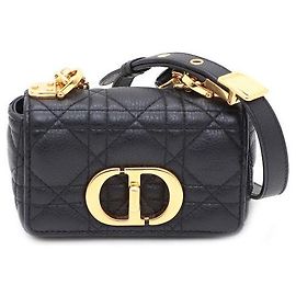 Dior Borsa a spalla Micro Cannage nera CARO
