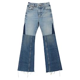 Jeans Denim a Zampa Patchwork - Chloé