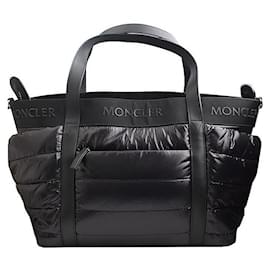 Schwarze gesteppte Schulter- und Crossbody-Tasche - Moncler