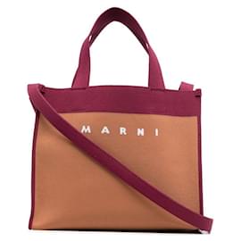 Picca borsa tote/a tracolla in jacquard - Marni