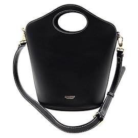 Burberry Borsa bucket in pelle con tasche