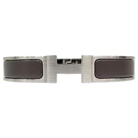 Bracelet Clickashu Grecian Matte Silver-Plated - Hermès
