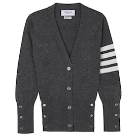 Kaschmir-Cardigan mit Streifen - Thom Browne