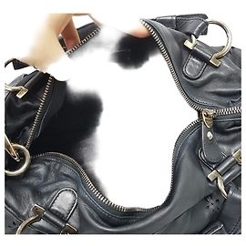 Salvatore Ferragamo Borsa tote a tracolla in pelle nera