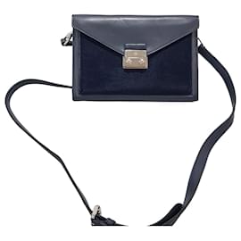 Mini borsa a tracolla reversibile in camoscio tono argento - Mulberry