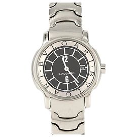Bulgari Bvlgari Solotempo ST29S ST29BSSD Quarzarmbanduhr aus Edelstahl
