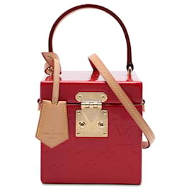 Borsa Vanity Box Bleecker Louis Vuitton Monogram Vernis Rossa