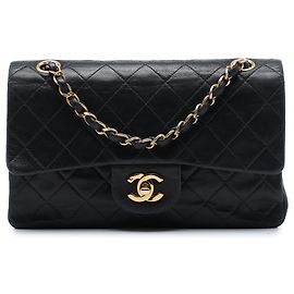 Chanel Black Small Classic Lambskin Double Flap