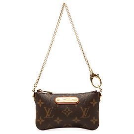 Louis Vuitton Brown Monogram Pochette Milla PM