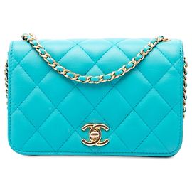 Chanel Blue Small Quilted Calfskin Everyday Chic Flap