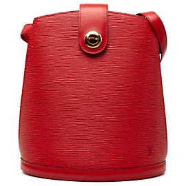 Louis Vuitton Red Epi Cluny