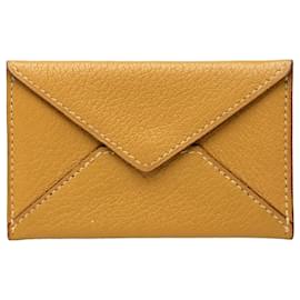 Bolsa Envelope Hermès Yellow Chevre Mysore