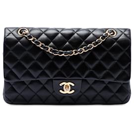 Chanel Black Medium Classic Lambskin Double Flap