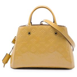 Louis Vuitton Beige Monogram Vernis Montaigne BB