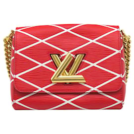 Louis Vuitton Red Epi Malletage Twist