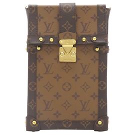 Louis Vuitton Brown Monogram Reverse Pochette Trunk Verticale