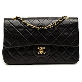 Chanel Black Medium Classic Lambskin Double Flap