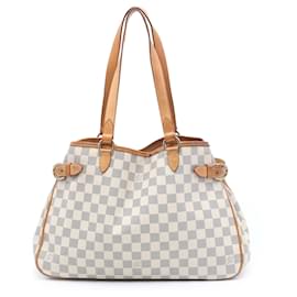 Louis Vuitton White Damier Azur Batignolles Horizontal