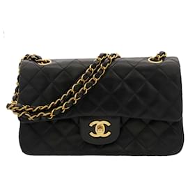 Chanel Black Small Classic Lambskin Double Flap