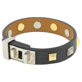 Bracelet Chaîne avec Charme Mini Dog Clou Carré Hermes - Hermès