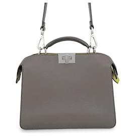 Borsa a mano in pelle Fendi Peekaboo I.U Small
