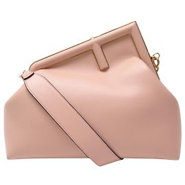 NUOVA BORSA A MANO FENDI FIRST MEDIUM 8BP127 IN PELLE ROSA BORSA A TRACCOLLA