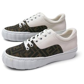 NUOVE SCARPE FENDI FORCE 7E1415 ZUCCA LOGO FF 8 IT 43 SNEAKERS