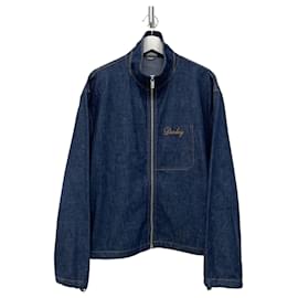 Dior Giacca Bomber in Denim con Ricami a Anello